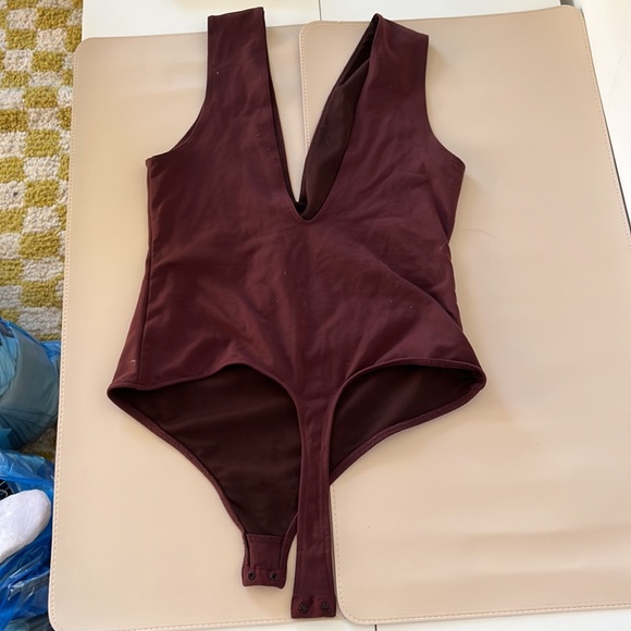 FREE PEOPLE double V bodysuit - Picture 2 of 3